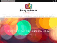 Tablet Screenshot of pennykoukoulas.com